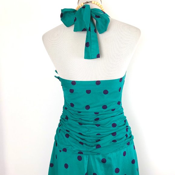 Marc Jacobs Polka Dot Halter Cotton Dress Size 4 - Picture 10 of 16